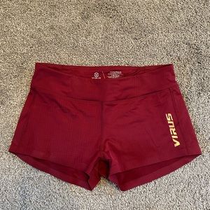 Virus Red Compression Shorts